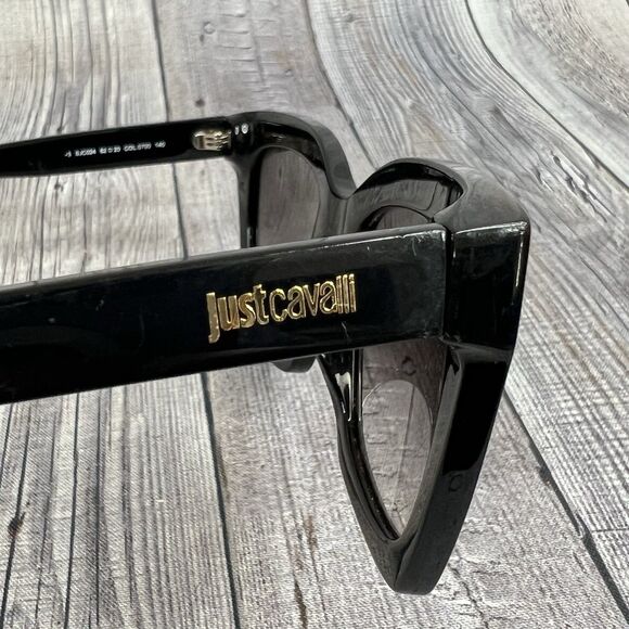 Just Cavalli Sunglasses SJC024K COL.743Y Black Cat Eye w/ Gray Gradient Lenses main image 4
